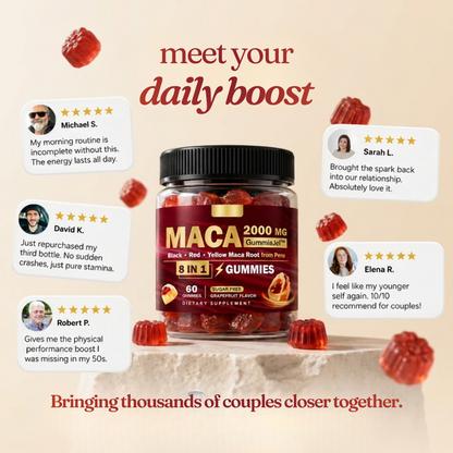 Amaamor Maca Root Gummies - Strength, Vitality, and Energy